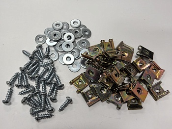 Саморезы автомобильные с закладной скобой и шайбой М5, 10 шт